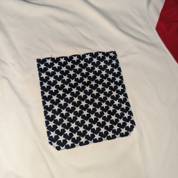 Walter Hagen USA American Flag Stars & Stripes Golf Polo Sz XL - Picture 3 of 7